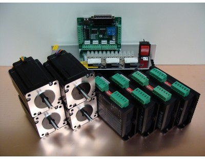 Stepper Motor PRO Digital Kit 4Nm x 4 Axis Nema 23 Stepper Motor PRO Digital Kit 4Nm x 4 Axis Nema 23